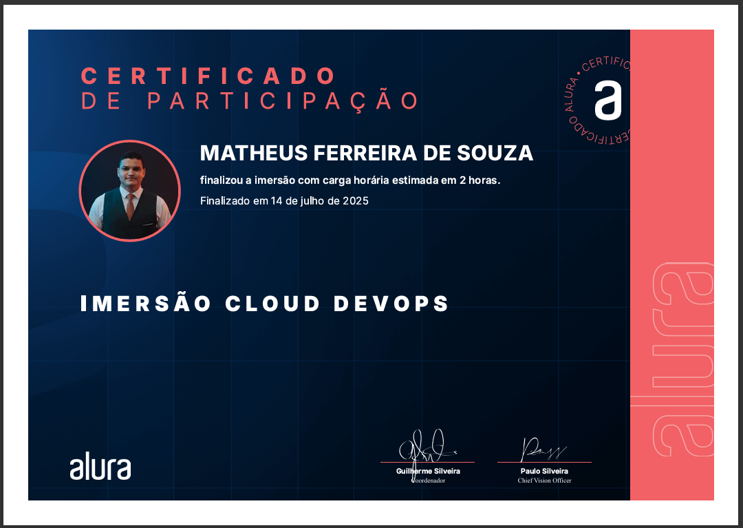 Certificado Imersão Cloud DevOps