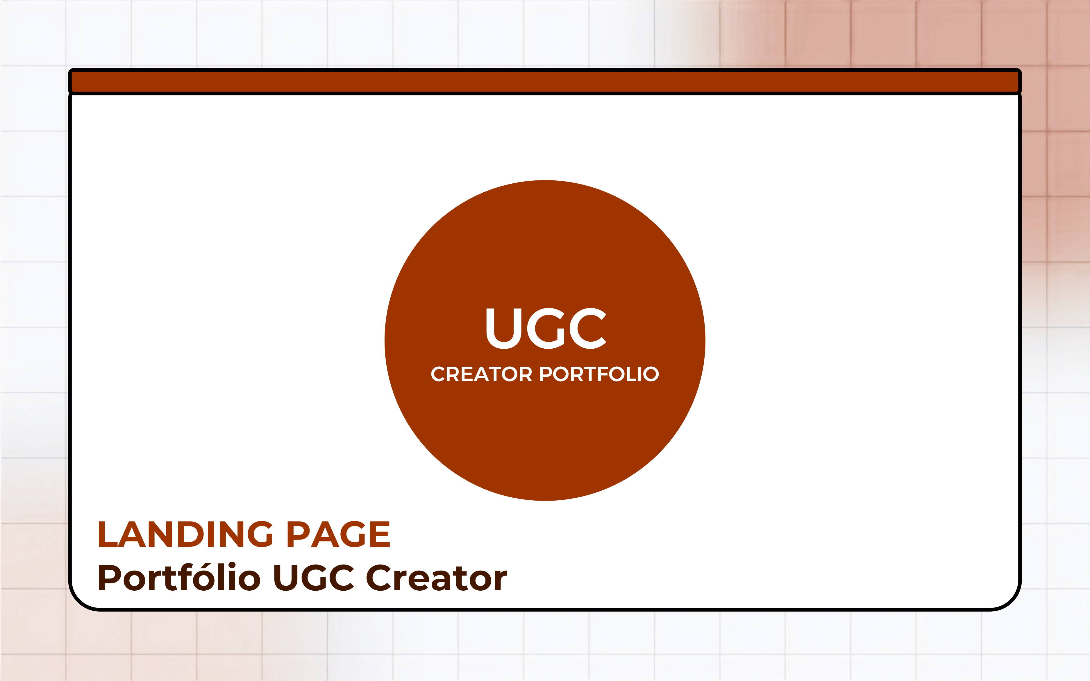 Identidade visual de portfólio profissional para creator